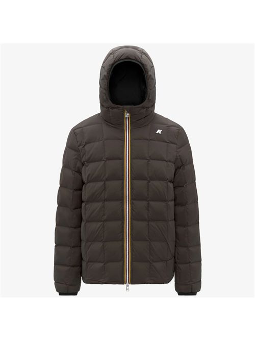 Gicca uomo in piuma d'oca reversibile colore black brown K-WAY | JACK ST THERMO DOUBLEBC8